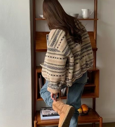 FLATYOU韓國直郵女裝新品人氣職業熱賣時尚25春季短款大衣羊毛AUBEENDEAR短款大衣