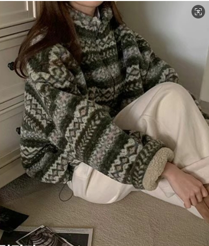 FLATYOU韓國直郵女裝新品人氣職業熱賣時尚25春季短款大衣羊毛AUBEENDEAR短款大衣圖色3