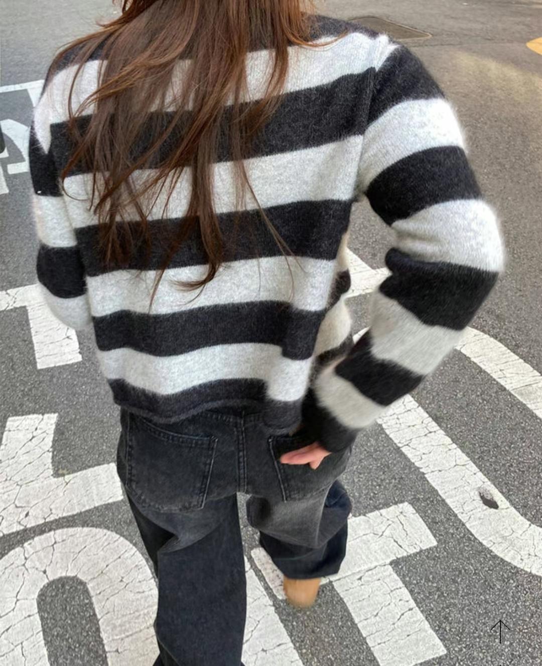 ASKMEAQUESTION韓國直郵女裝新品25春夏休閑熱賣針織衫開襟衫ASKMEAQUESTION針織衫
