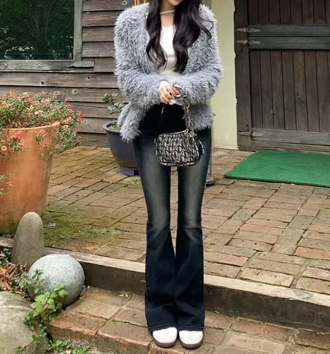 JJIM東大門代購女裝新款人氣時尚熱賣25春夏休閑職業牛仔褲JJIM牛仔褲