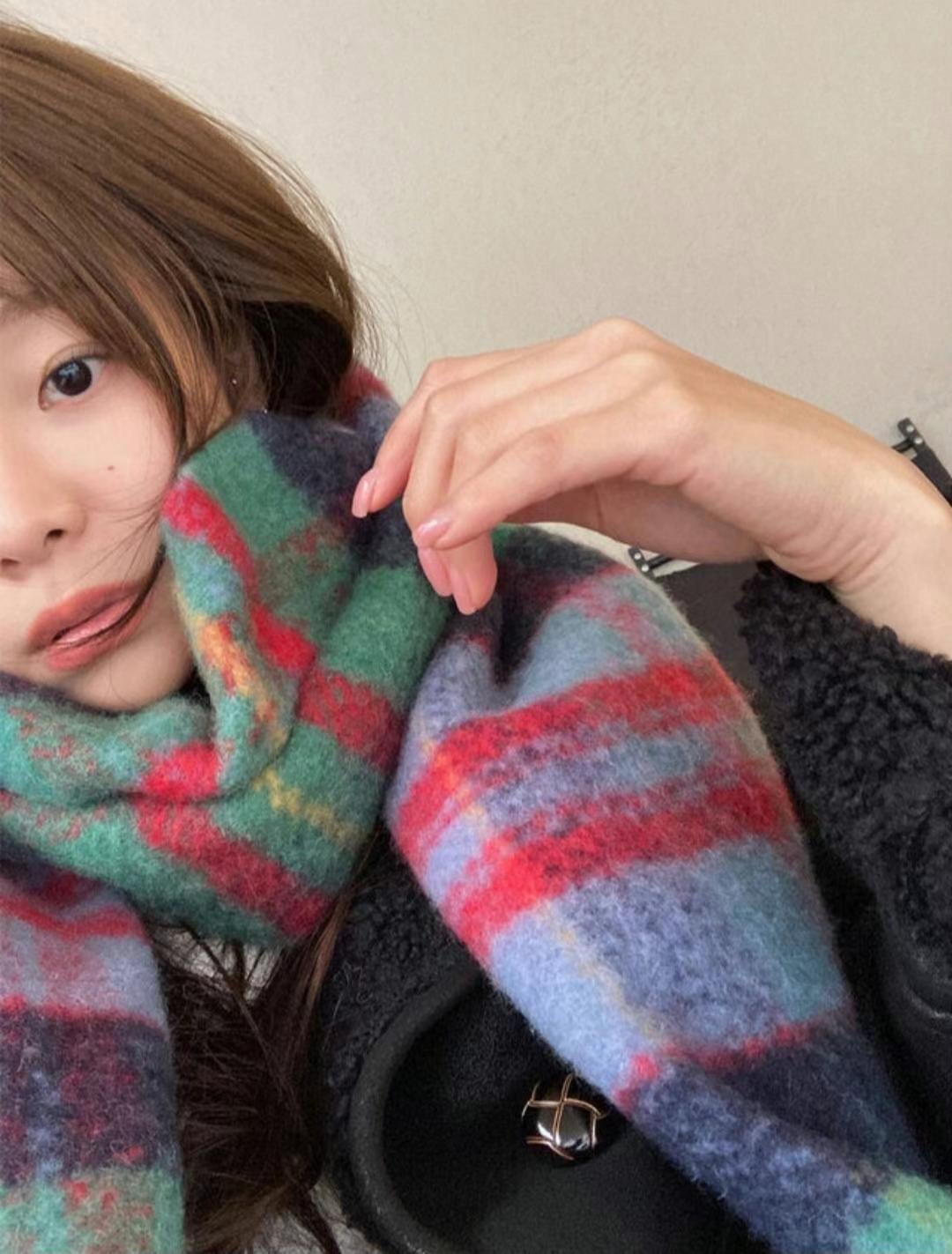 ASKMEAQUESTION韓國代購女士新款真品25春夏職業人氣圍巾披肩ASKMEAQUESTION圍巾/披肩