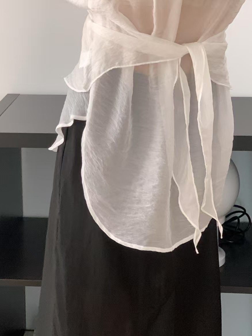 FORME東大門代購女裝新品25春夏職業休閑熱賣時尚襯衫蕾絲衫FORME襯衫/蕾絲衫