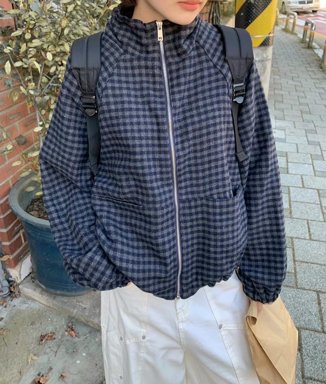 ATTIC東大門直郵女士新品25春夏職業時尚休閑熱賣推薦夾克插肩ATTIC夾克圖色2