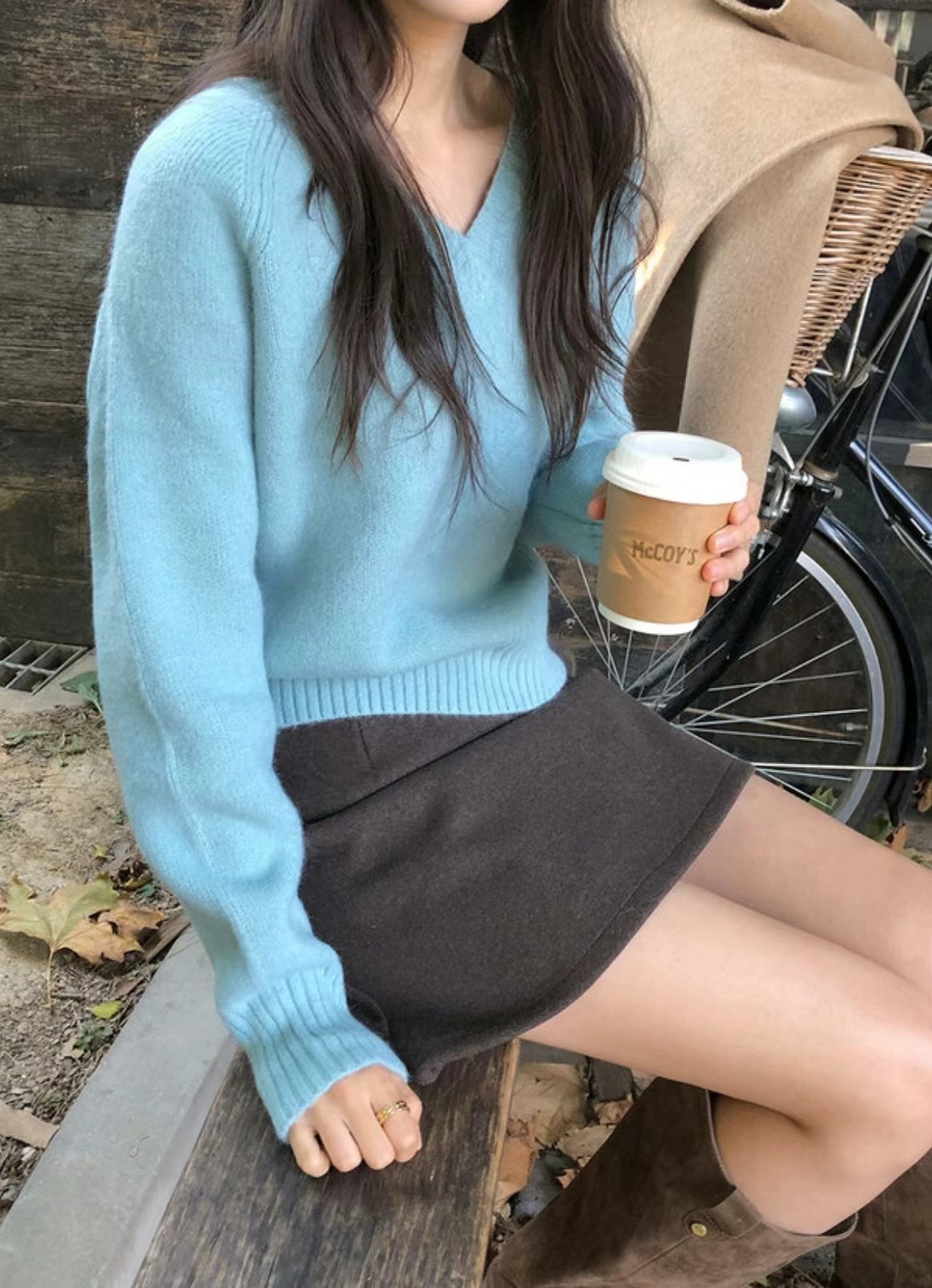 ATTIC韓國直郵女裝新品25春季休閑推薦25春夏職業針織衫羊毛ATTIC針織衫