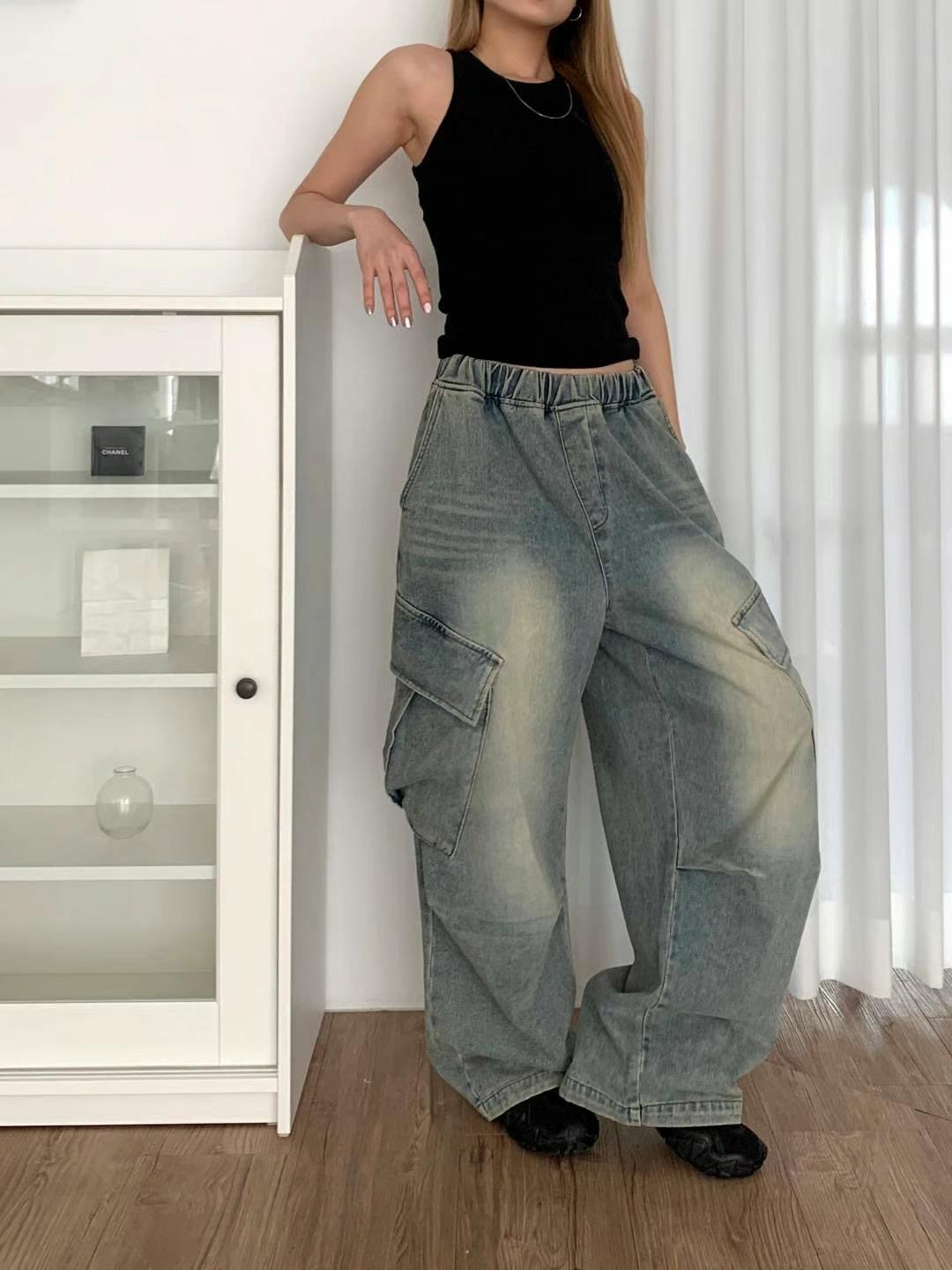 STYLE LAB韓國直郵東大門代購女裝新品休閑人氣25春季牛仔褲STYLE LAB牛仔褲