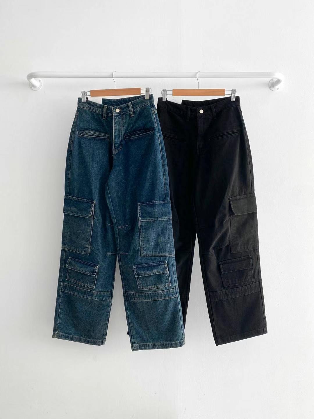 STYLE LAB直郵韓國代購女裝新品熱賣休閑真品人氣25春夏牛仔褲STYLE LAB牛仔褲圖色2左二色