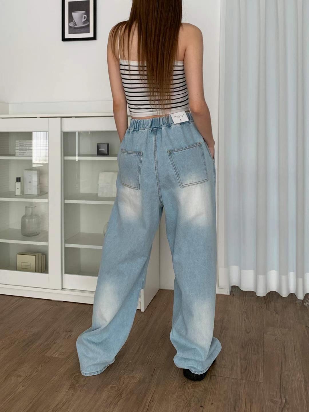 STYLE LAB韓國直郵女裝新品休閑人氣熱賣25春夏職業牛仔褲STYLE LAB牛仔褲