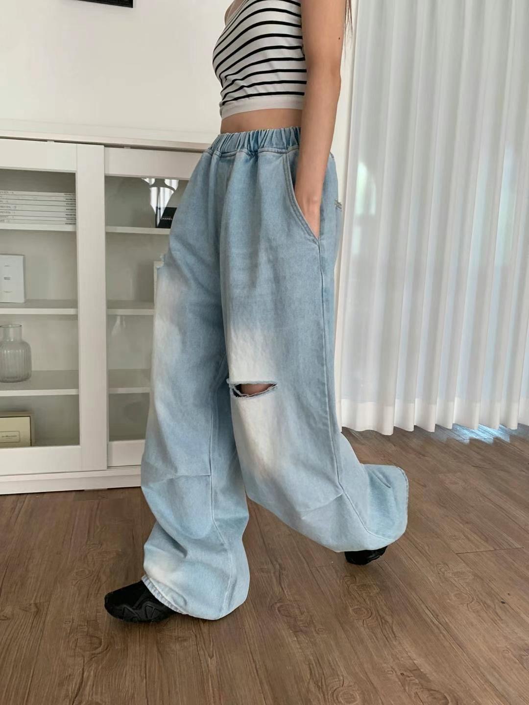STYLE LAB韓國直郵女裝新品休閑人氣熱賣25春夏職業牛仔褲STYLE LAB牛仔褲