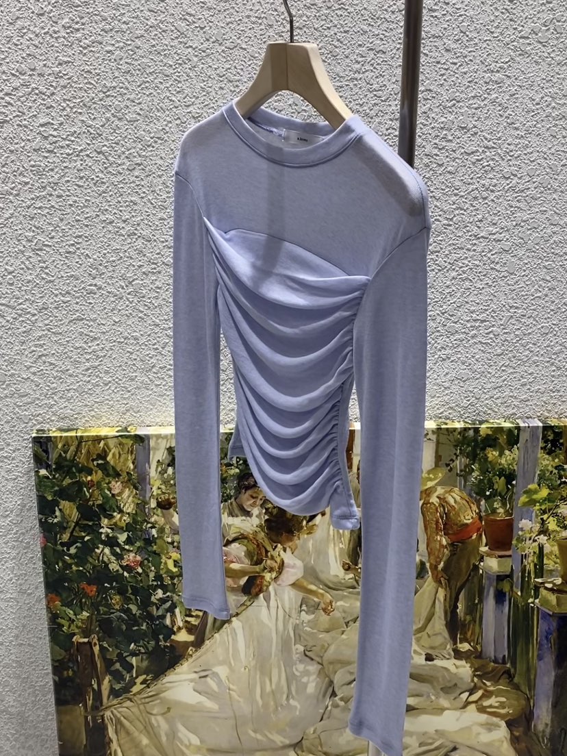 N BROWN韓國直郵女士新品人氣推薦25春夏職業休閑真品長袖T恤N BROWN長袖T恤圖色2
