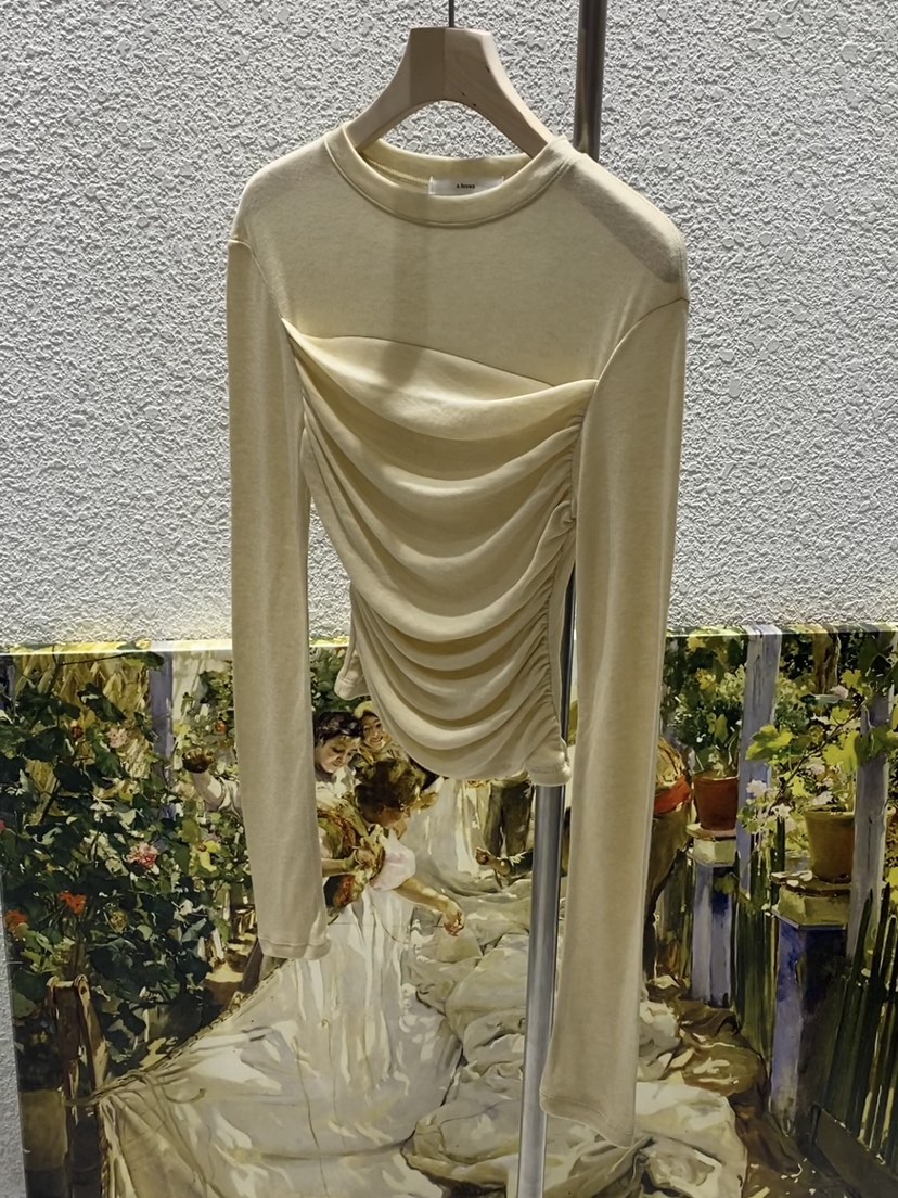 N BROWN韓國直郵女士新品人氣推薦25春夏職業休閑真品長袖T恤N BROWN長袖T恤圖色3
