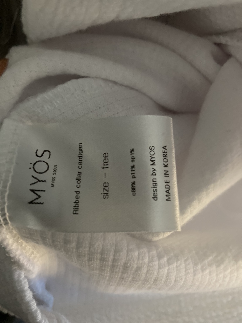 MYOS韓國代購女裝新品職業25春夏推薦真品時尚襯衫蕾絲衫羅紋MYOS襯衫/蕾絲衫