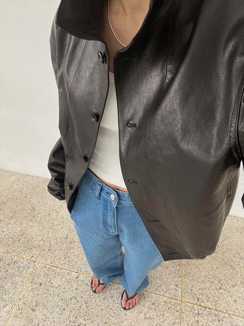 MYOS韓國直郵女士新品人氣真品職業時尚休閑推薦熱賣夾克皮革MYOS夾克