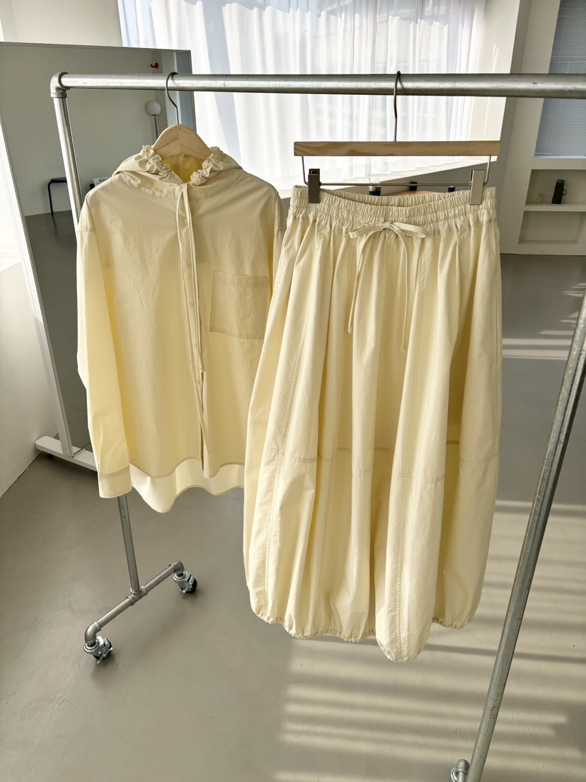 HOME GROUND東大門代購女裝新款休閑熱賣25春夏襯衫蕾絲衫連帽HOME GROUND襯衫/蕾絲衫