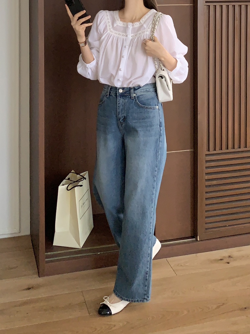 CEREAL韓國代購女裝新品時尚真品職業休閑推薦25春夏襯衫蕾絲衫CEREAL襯衫/蕾絲衫