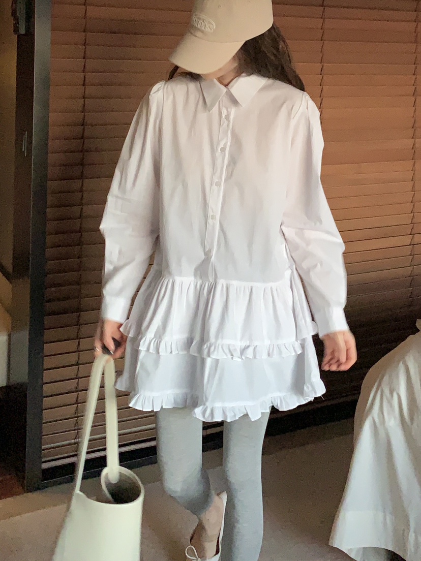 FORMSTUDIO東大門實拍女士新品職業休閑人氣真品連衣裙荷葉邊FORMSTUDIO連衣裙圖色1
