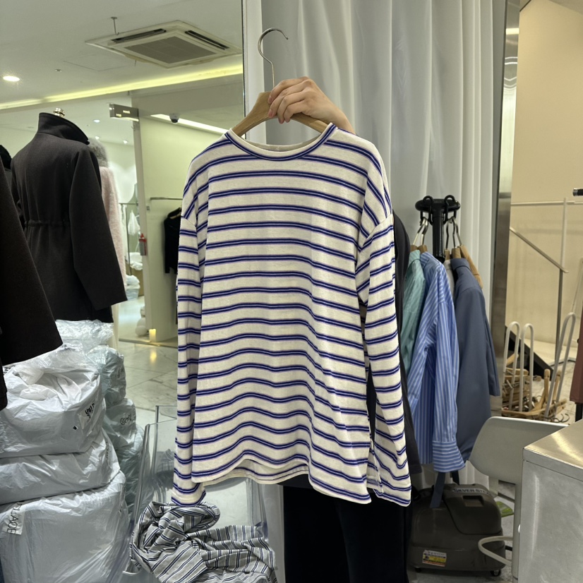VERVE韓國直郵女裝新款推薦職業人氣真品熱賣時尚25春夏長袖T恤VERVE長袖T恤圖色1