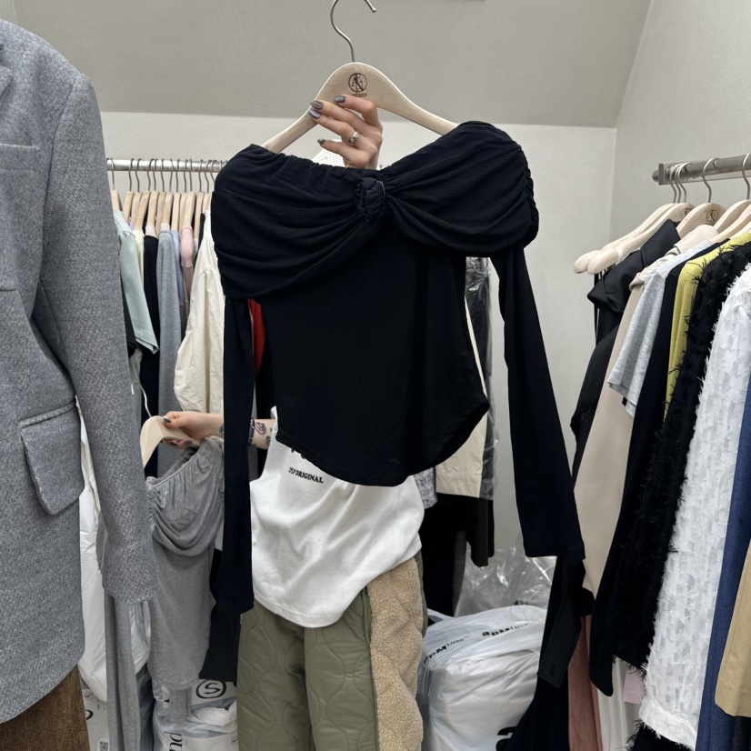 ASCEND東大門實拍女裝新款真品熱賣職業推薦25春夏時尚長袖T恤ASCEND長袖T恤圖色4