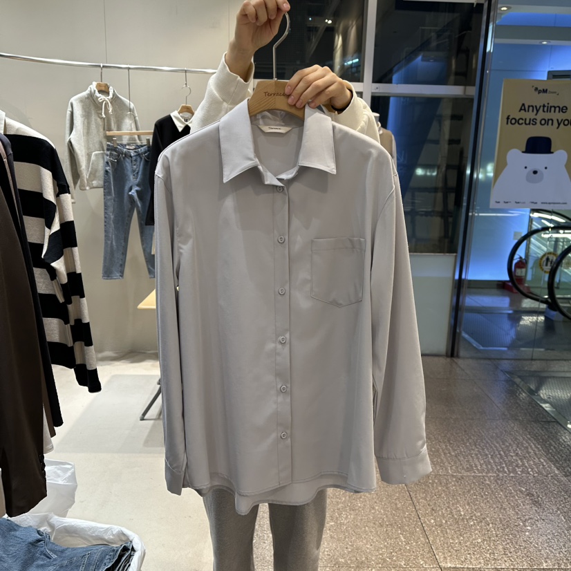 TERRACE東大門代購女士新款休閑職業25春夏真品推薦襯衫蕾絲衫TERRACE襯衫/蕾絲衫