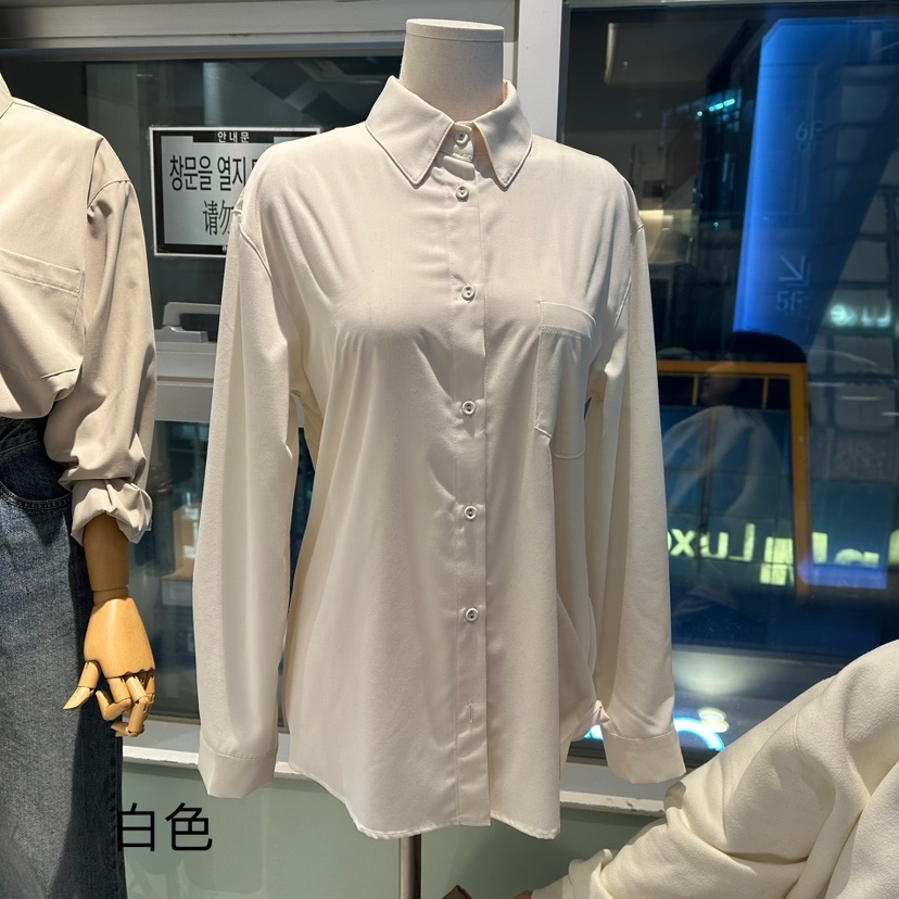 TERRACE東大門代購女士新款休閑職業25春夏真品推薦襯衫蕾絲衫TERRACE襯衫/蕾絲衫圖色4