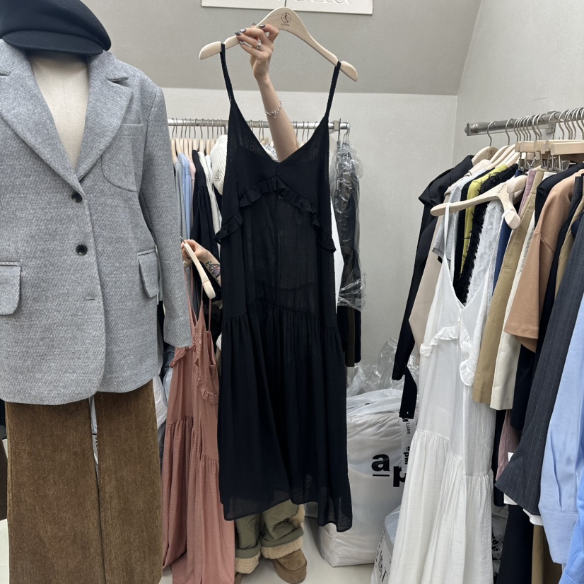 ASCEND韓國代購女士新品時尚推薦25春夏休閑熱賣職業連衣裙ASCEND連衣裙圖色3