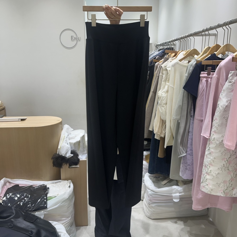 EN.U韓國直郵女士新款真品職業人氣熱賣休閑時尚休閑褲闊腿褲EN.U休閑褲圖色1