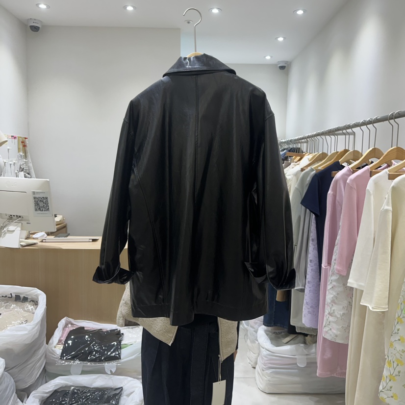 EN.U韓國代購女士新品推薦熱賣休閑職業真品人氣時尚25春夏皮衣EN.U皮衣