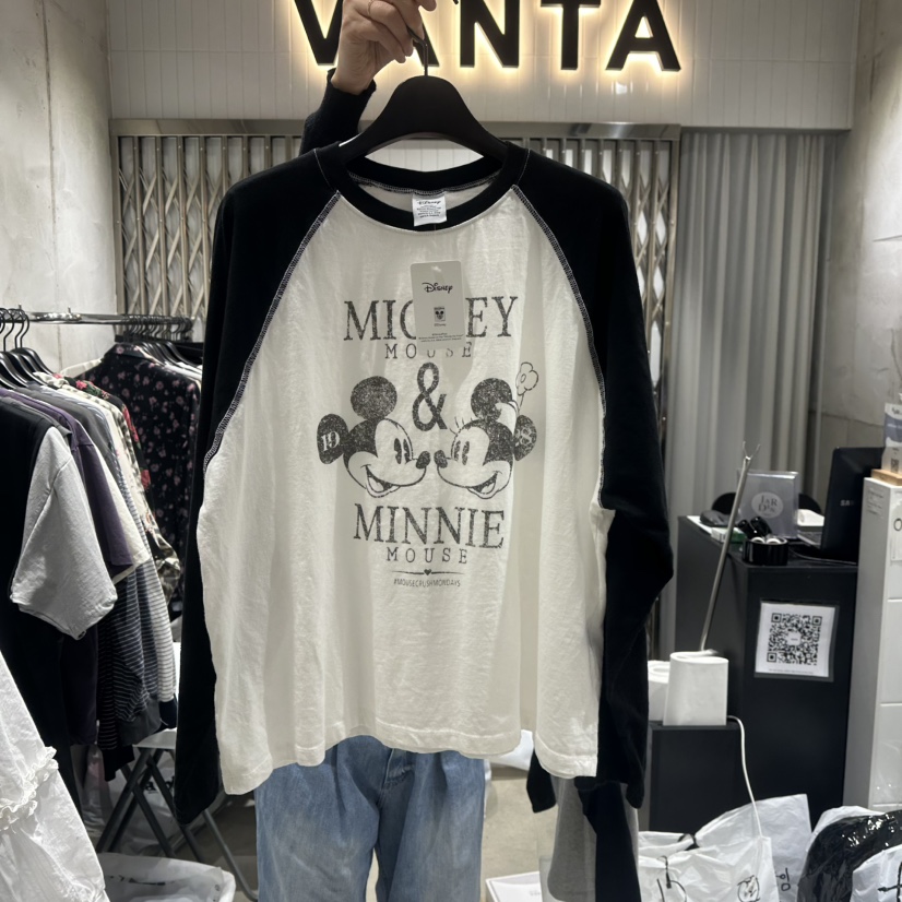 VANTA東大門直郵女裝新款時尚職業真品25春夏休閑人氣長袖T恤VANTA長袖T恤圖色1