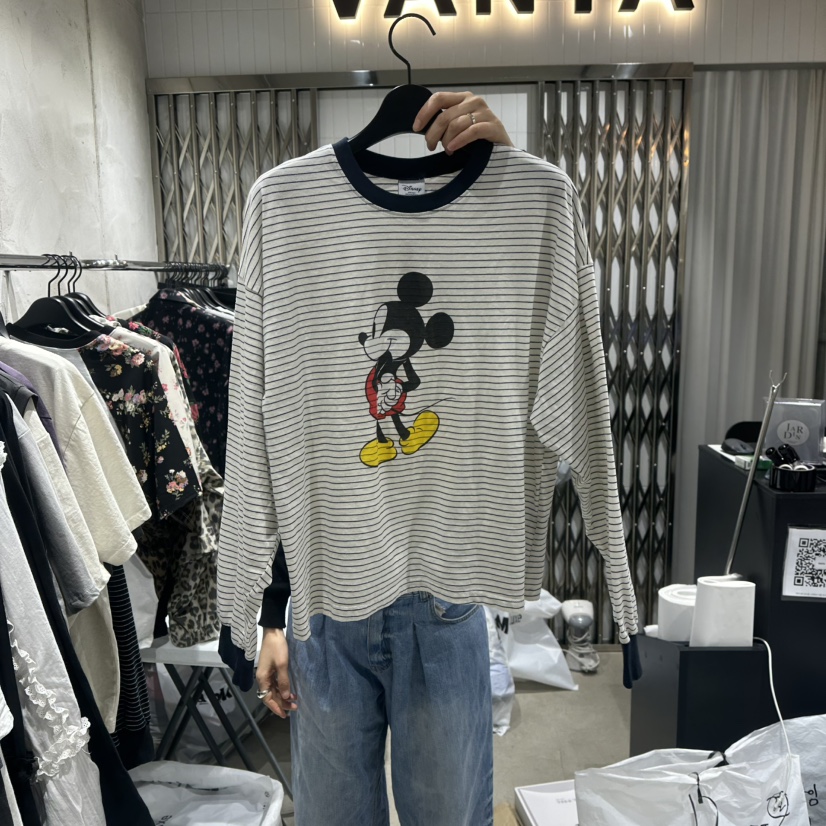 VANTA韓國直郵女裝新款人氣25春夏熱賣職業時尚真品長袖T恤VANTA長袖T恤圖色1