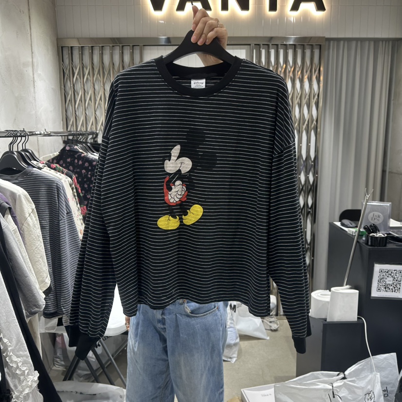 VANTA韓國直郵女裝新款人氣25春夏熱賣職業時尚真品長袖T恤VANTA長袖T恤圖色3