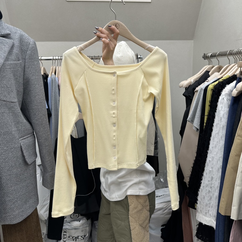 ASCEND韓國直郵女裝新款真品職業人氣推薦熱賣長袖T恤羊毛衫ASCEND長袖T恤圖色4