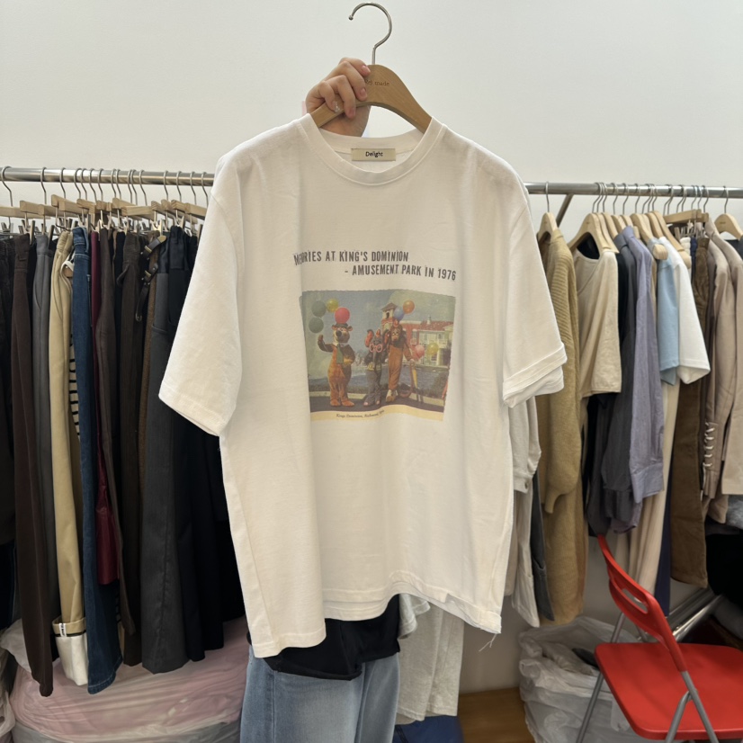 DELIGHT-L韓國直郵東大門實拍女裝新品人氣熱賣真品休閑T恤DELIGHT-LT恤圖色1