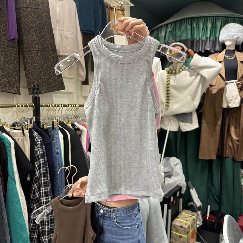 3COLOR韓國直郵東大門實拍女裝新款時尚吊帶背心Three color吊帶/背心