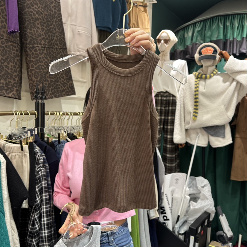 3COLOR韓國直郵東大門實拍女裝新款時尚吊帶背心Three color吊帶/背心圖色2
