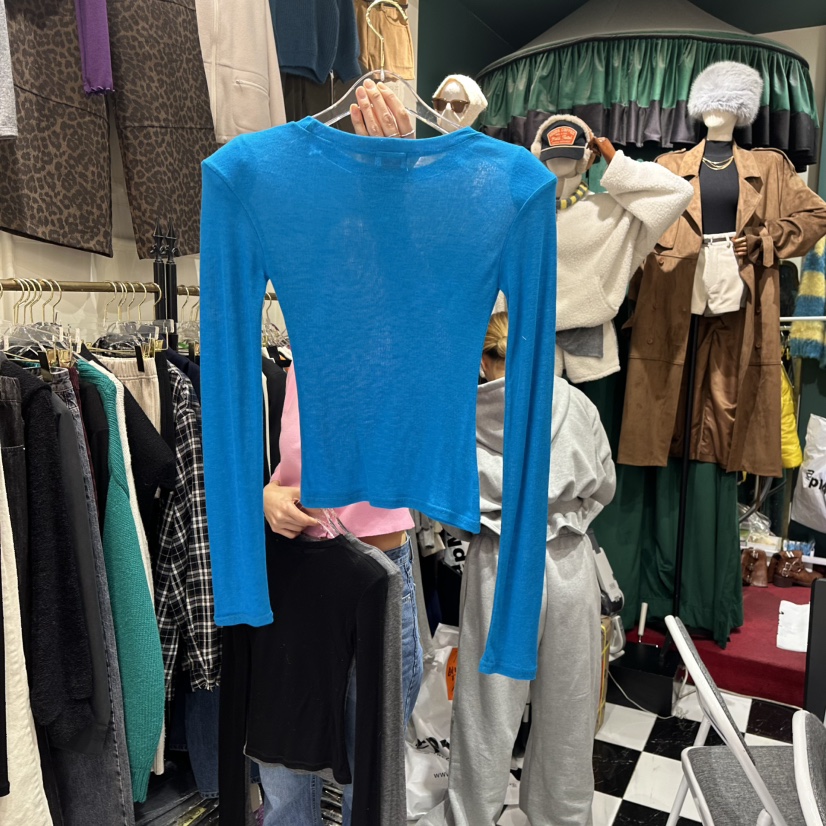 3COLOR韓國直郵東大門代購女裝新品真品長袖T恤Three color長袖T恤