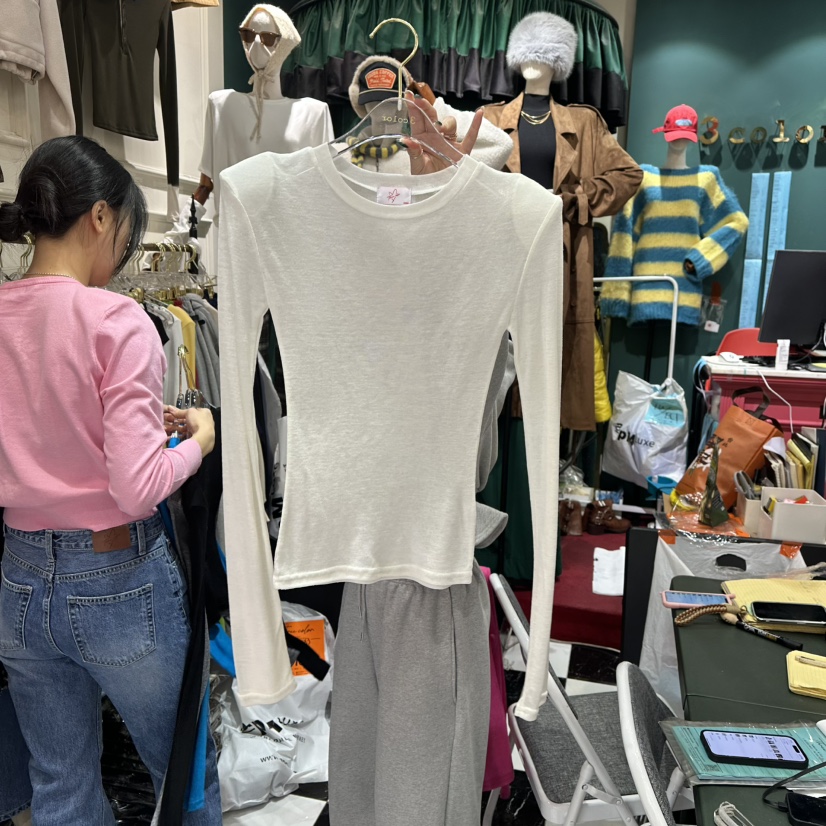 3COLOR韓國直郵東大門代購女裝新品真品長袖T恤Three color長袖T恤