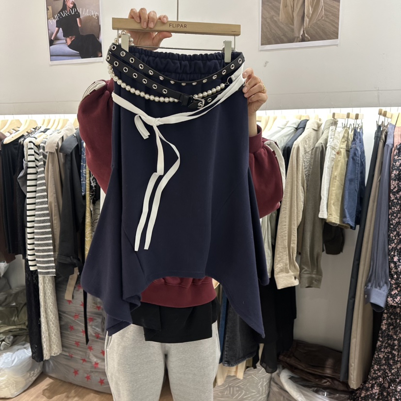FLIPAR直郵韓國代購女裝新品25春夏職業時尚長裙不含腰帶鏤空FLIPAR長裙圖色2