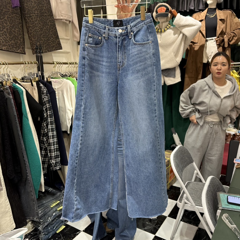 3COLOR韓國直郵東大門代購女裝新款真品牛仔褲Three color牛仔褲圖色1