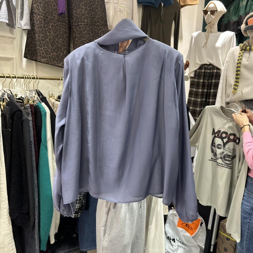 3COLOR韓國直郵東大門代購女裝新品人氣襯衫蕾絲衫Three color襯衫/蕾絲衫