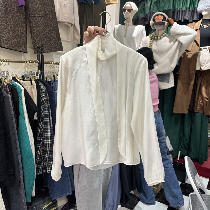 3COLOR韓國直郵東大門代購女裝新品人氣襯衫蕾絲衫Three color襯衫/蕾絲衫圖色1