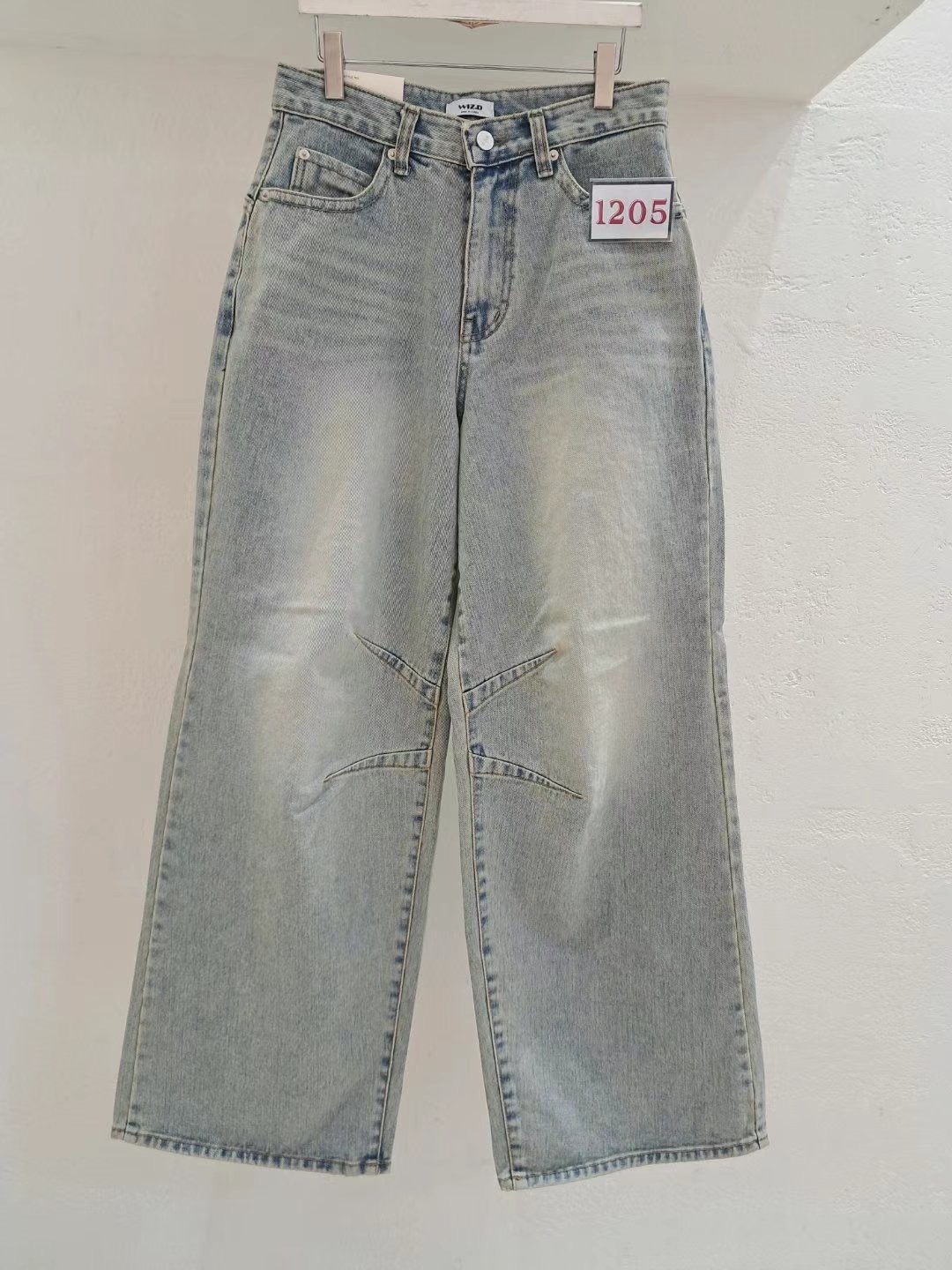 WIZ2直郵韓國代購女裝新品休閑25春季職業熱賣人氣真品牛仔褲WIZ2牛仔褲
