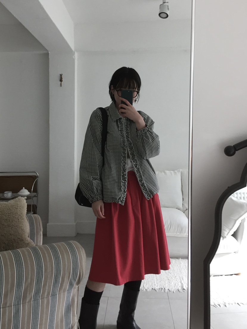 ARCHIVE-P直郵韓國代購女裝新品時尚25春夏半身裙中短裙喇叭ARCHIVE-P半身裙/中短裙