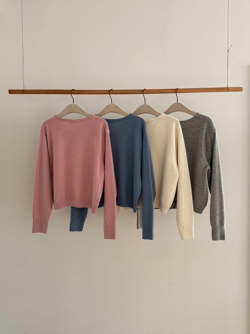 SORBET韓國直郵東大門實拍女裝新品休閑熱賣人氣針織衫開衫SORBET/flat white針織衫