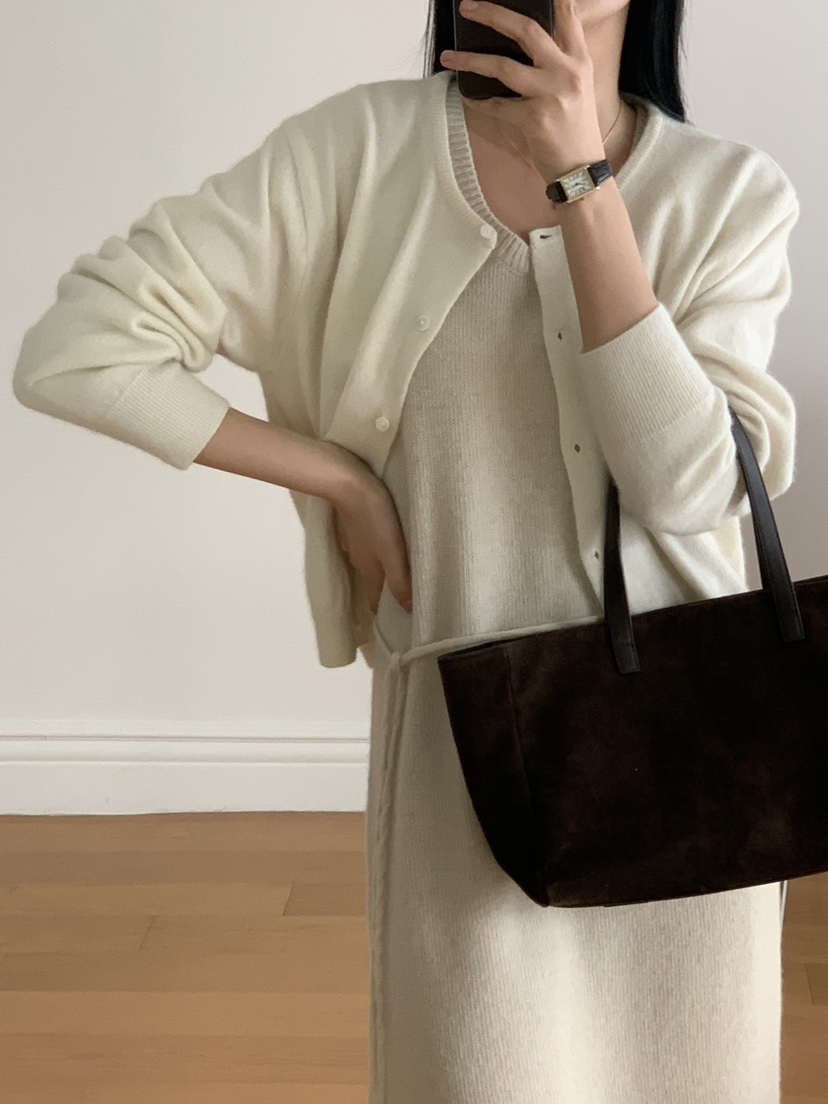 SORBET韓國直郵東大門實拍女裝新品休閑熱賣人氣針織衫開衫SORBET/flat white針織衫