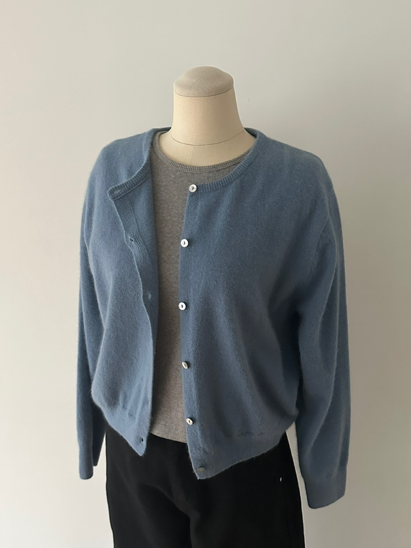 SORBET韓國直郵東大門實拍女裝新品休閑熱賣人氣針織衫開衫SORBET/flat white針織衫圖色2