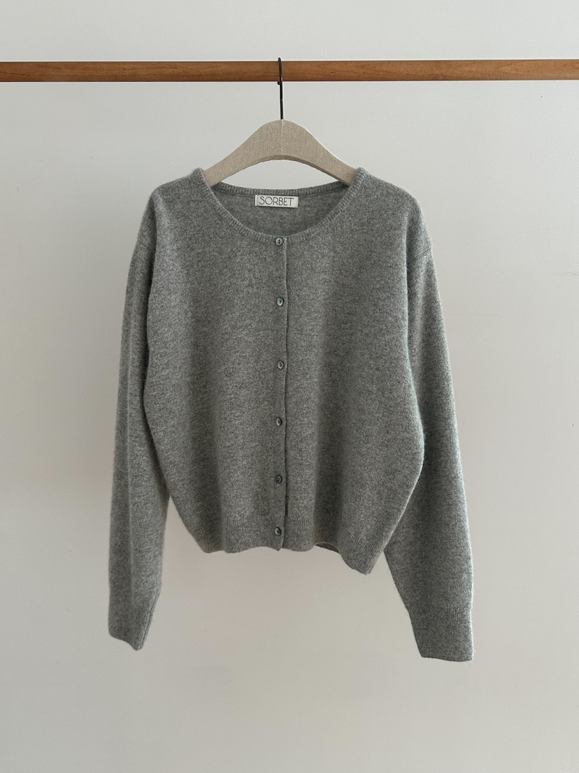 SORBET韓國直郵東大門實拍女裝新品休閑熱賣人氣針織衫開衫SORBET/flat white針織衫圖色4