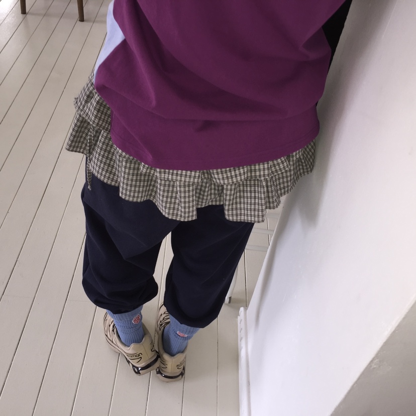 ARCHIVE-P韓國直郵東大門代購女裝新品休閑時尚25春夏裙褲格紋ARCHIVE-P裙褲