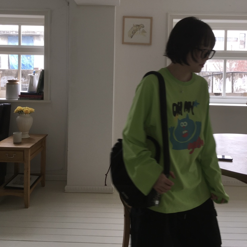 ARCHIVE-P韓國直郵東大門代購女裝新款時尚25春季休閑長袖T恤ARCHIVE-P長袖T恤