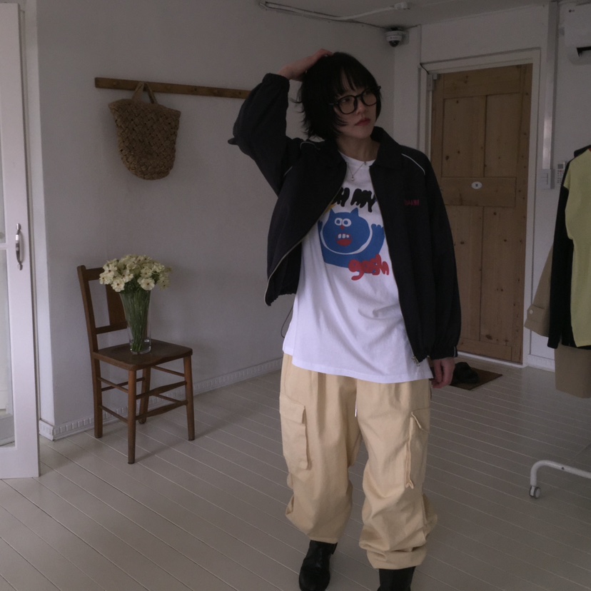 ARCHIVE-P直郵韓國代購女裝新品熱賣25春夏25春季休閑夾克ARCHIVE-P夾克