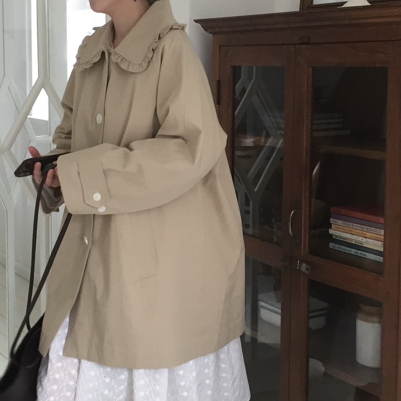 ARCHIVE-P韓國直郵東大門實拍女裝新款人氣推薦中長款大衣ARCHIVE-P中長款大衣