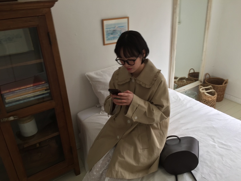 ARCHIVE-P韓國直郵東大門實拍女裝新款人氣推薦中長款大衣ARCHIVE-P中長款大衣
